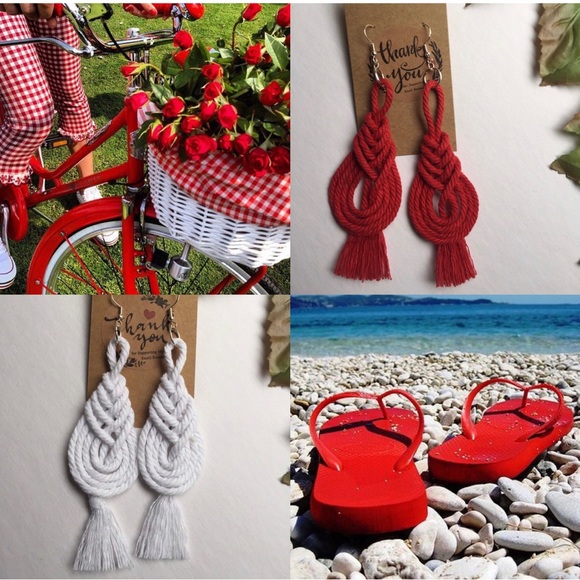 Pipas earrings 💙💛❤️💜💚 - Picture 3 of 7